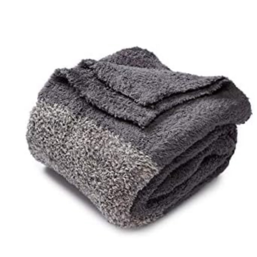 Barefoot DreamsBarefoot Dreams CozyChic Blanket Throw - Graphite Grey / Charcoal
